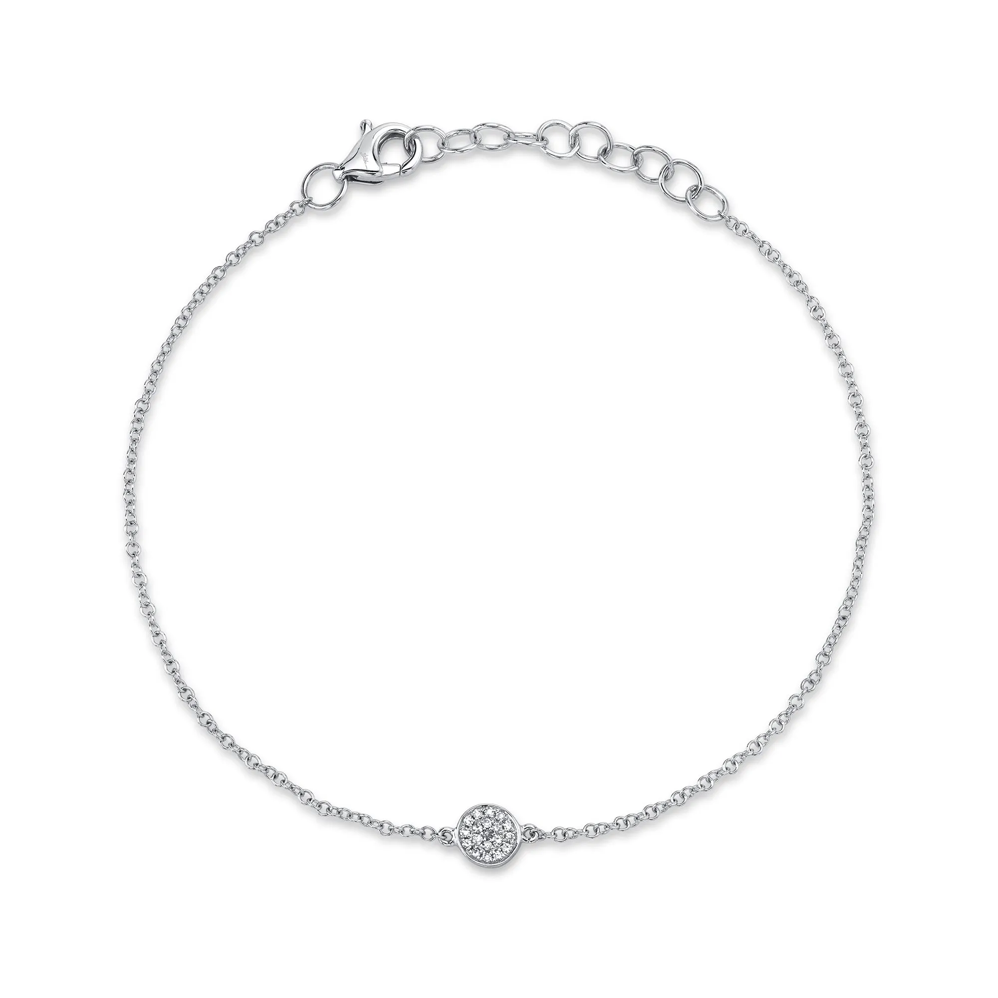 0.05CT DIAMOND PAVE CIRCLE BRACELET