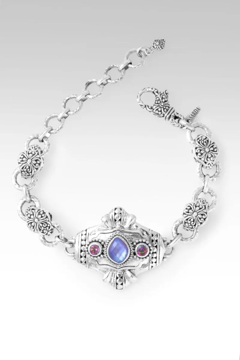Delightful Days Bracelet™ in Ruby Mother of Pearl Quartz Triplet