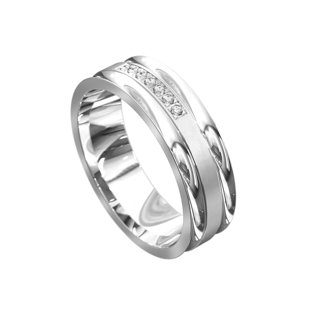 Thread Set Diamond Ring