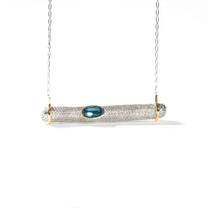 Zillin Blue Topaz Necklace